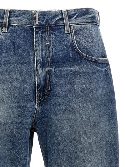 Givenchy Logo Plaque Jeans Blue