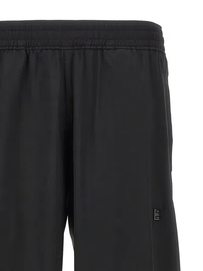 Givenchy Logo Elastic Waistband Pants With Pockets In Black