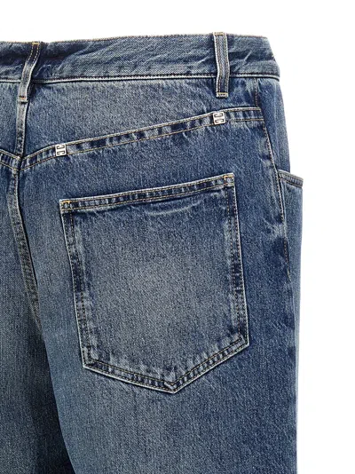 Givenchy Logo Plaque Jeans Blue