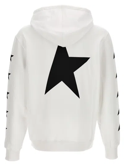 Golden Goose Star Print Hooded Sweater With Kangaroo Pocket