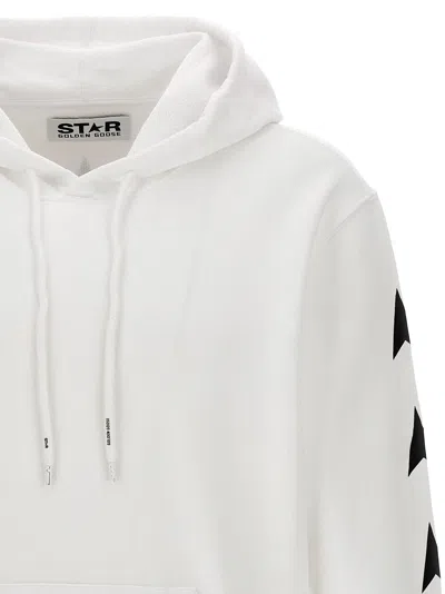 Golden Goose Star Print Hooded Sweater With Kangaroo Pocket