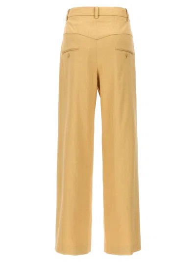 Isabel Marant High Waist Pleated Wide Leg Trousers