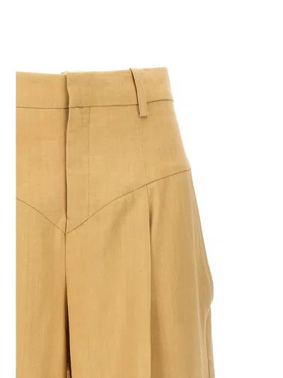 Isabel Marant High Waist Pleated Wide Leg Trousers