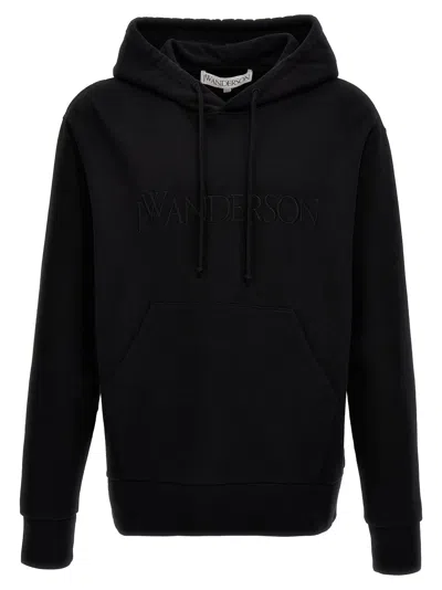 Jw Anderson Logo-embroidered Cotton Hoodie