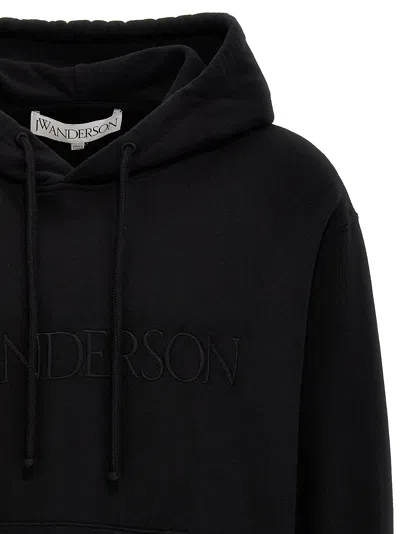 Jw Anderson Logo-embroidered Cotton Hoodie