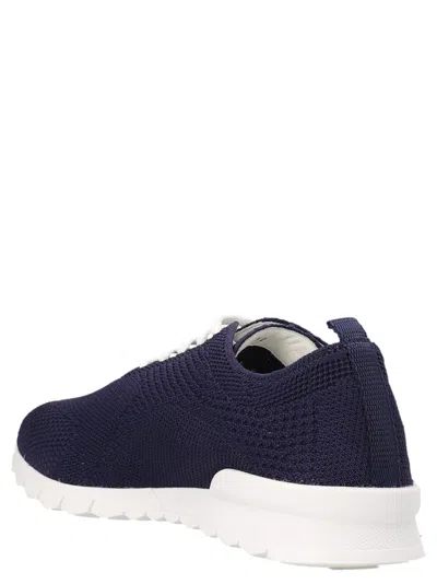 Kiton Navy Blue Fit Running Sneakers