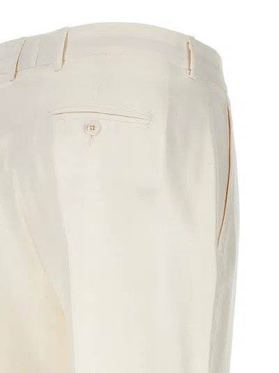 Kiton Slim Fit Trousers Featuring Front Pleats