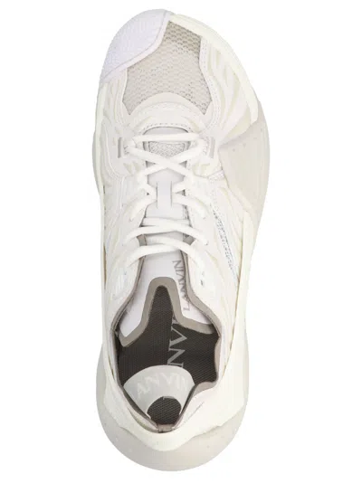 Lanvin Flash-x Mesh Upper Sneakers With Textured Panels