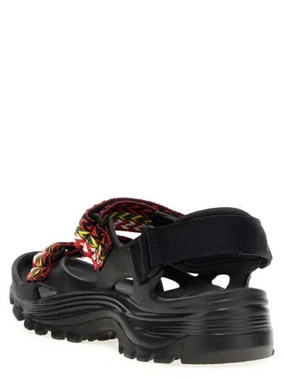 Lanvin Black X Suicoke Wave Curb Sandals