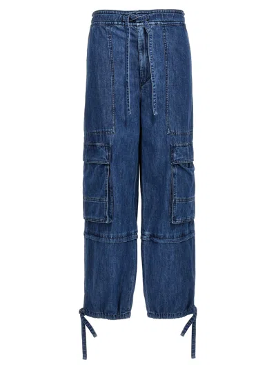 Isabel Marant Étoile Ivy Cargo Pants In Washed Effect Canvas Fabric
