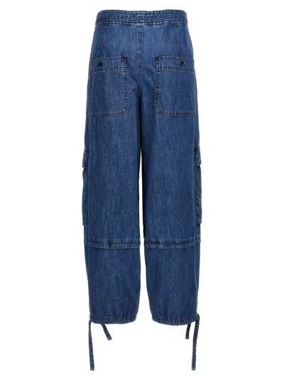 Isabel Marant Étoile Ivy Cargo Pants In Washed Effect Canvas Fabric