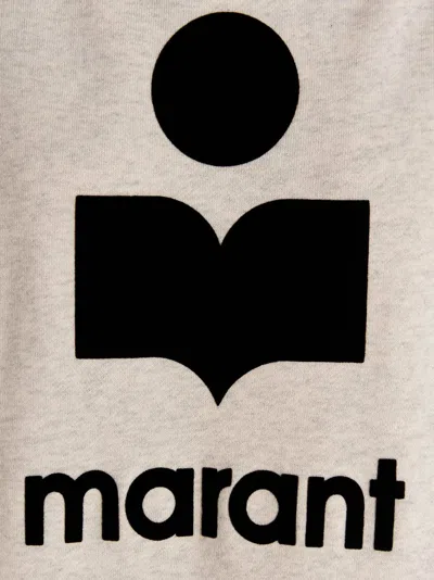 Isabel Marant Étoile Isabel Marant Etoile Women Melange Ivory Cotton Blend Mansel Sweatshirt In Gray
