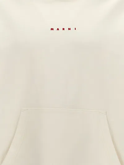 Marni Blue Hoodie With Logo On Chest For Men