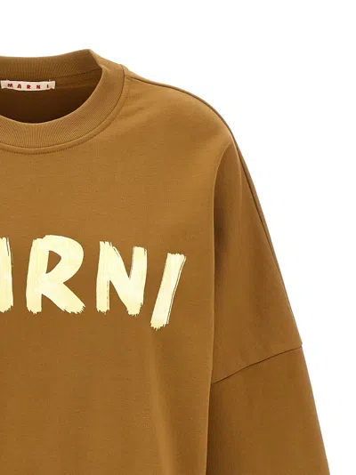 Shop Marni Logo Print Sweatshirt