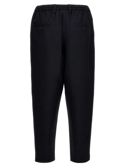 Marni Blue Tropical Wool Crop Trousers