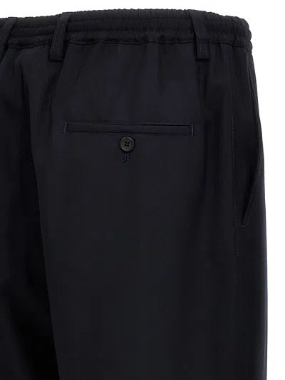 Marni Blue Tropical Wool Crop Trousers