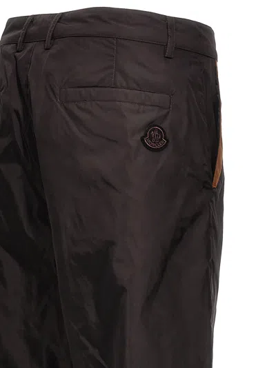 Moncler Nylon Pant With Waist Belt Loops And Drawstrings