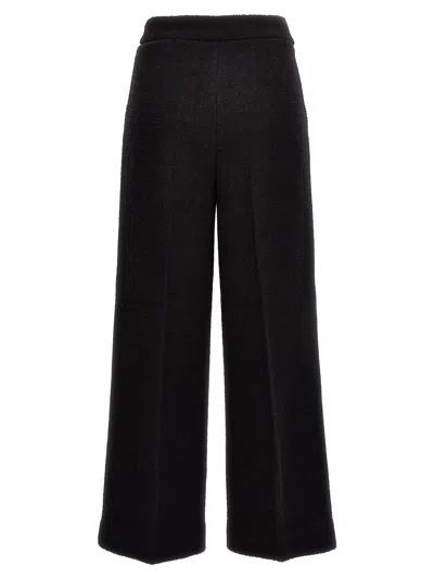 Moschino Wide-leg Textured Fabric Elastic Waistband Pants