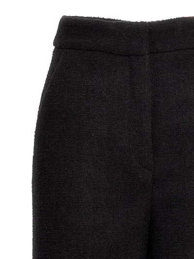 Moschino Wide-leg Textured Fabric Elastic Waistband Pants