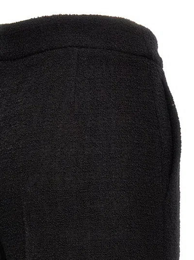 Moschino Wide-leg Textured Fabric Elastic Waistband Pants