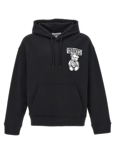 Shop Moschino Logo Print Hoodie