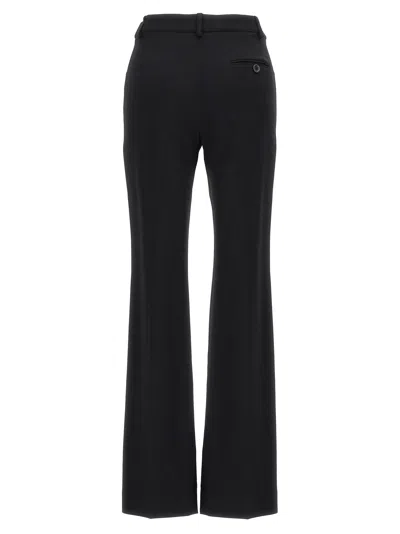 Moschino Straight-leg Pants With Front Pleat In Stretch Viscose