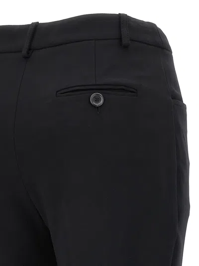 Moschino Straight-leg Pants With Front Pleat In Stretch Viscose
