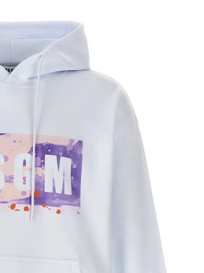 Msgm 'hooded Camo Logo' Sweater