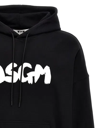 Msgm Hoodie With Drawstring Hood And Kangaroo Pocket