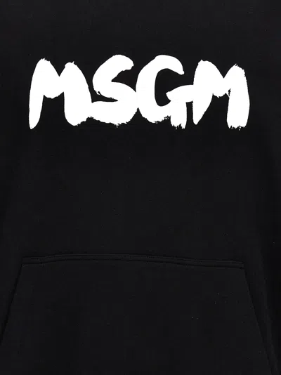 Msgm Hoodie With Drawstring Hood And Kangaroo Pocket