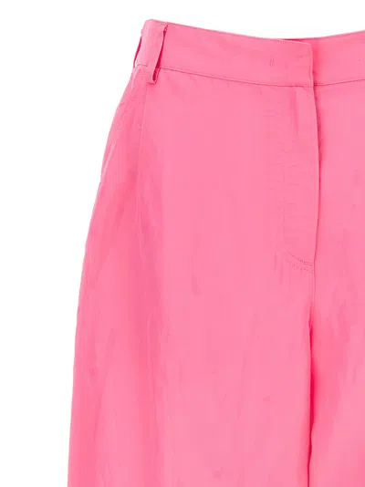 Msgm Elasticated-ankles Wide-leg Trousers