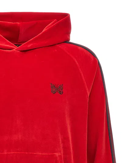 Shop Needles Logo Embroidery Velvet Hoodie