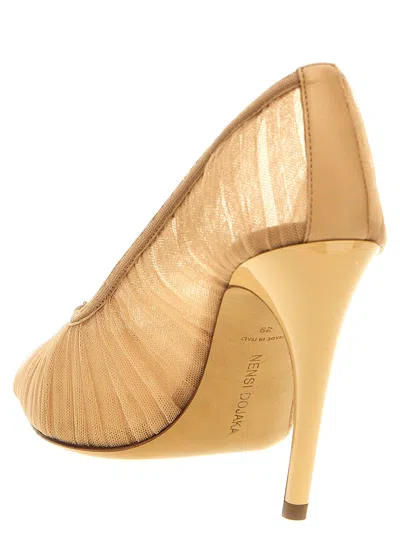 Nensi Dojaka Sheer Mesh Stiletto Pumps