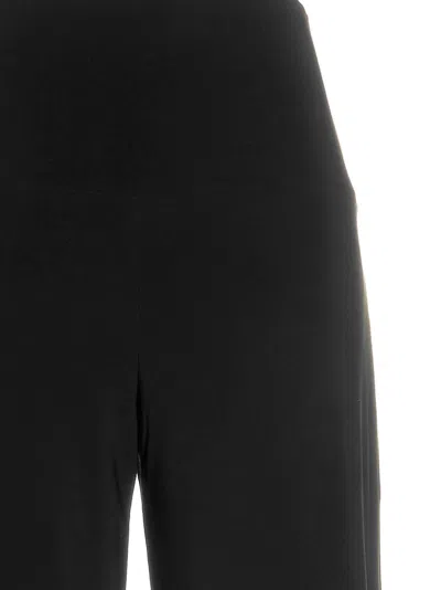 Norma Kamali High Waist Elastic Wide-leg Trousers