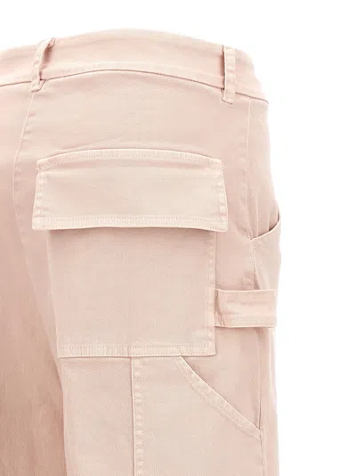Nude Light Pink Cargo Pants In Pattern