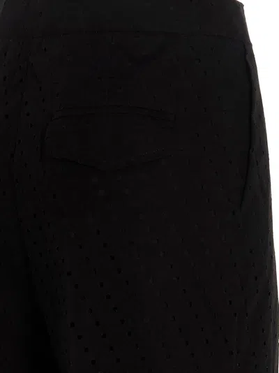 Nude Black Pleated Pants
