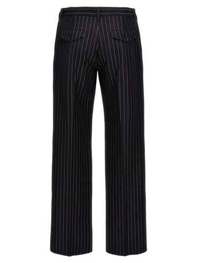 Off-white Off White '23 Pinstripes' Trousers In Blue