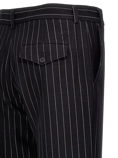 Off-white Off White '23 Pinstripes' Trousers In Blue