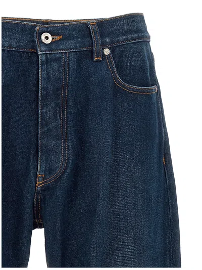 Off-white Arr Tab Zip Det Skate Wide-leg Jeans