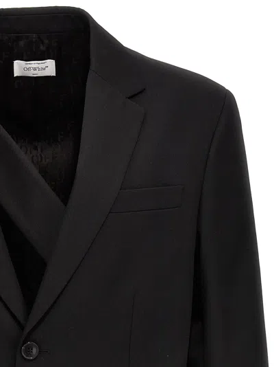Off-white Off White Light Wool Single Breasted Jacket