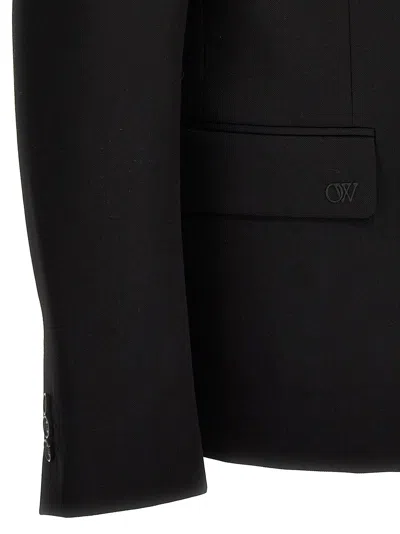 Off-white Off White Light Wool Single Breasted Jacket