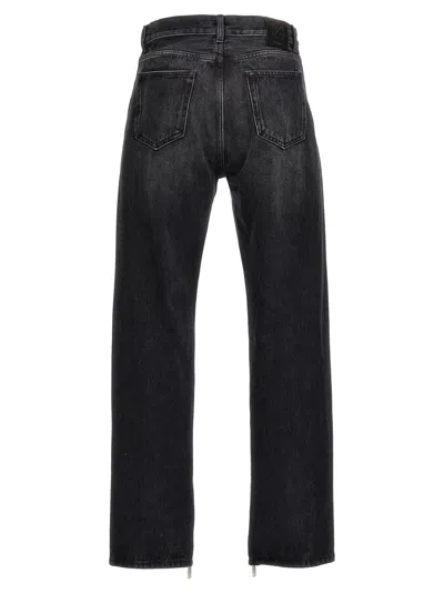 Off-white Off Embroidery Loose Cotton Jeans