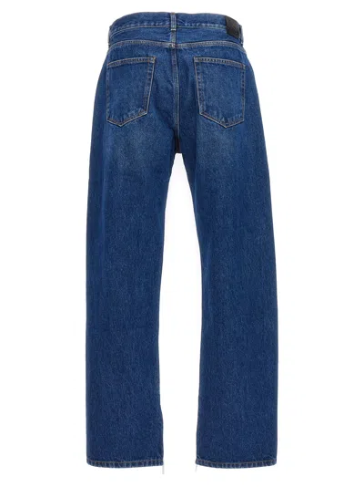 Off-white Indigo Blue Cotton Jeans