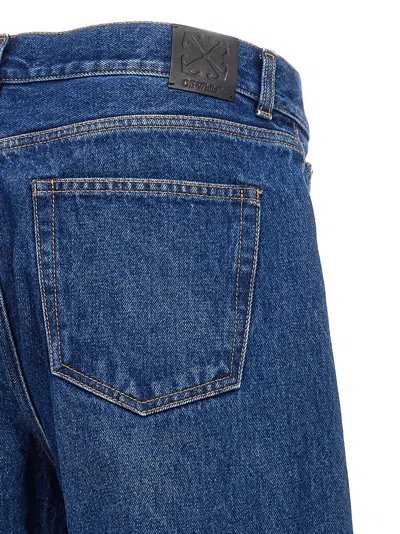 Off-white Indigo Blue Cotton Jeans