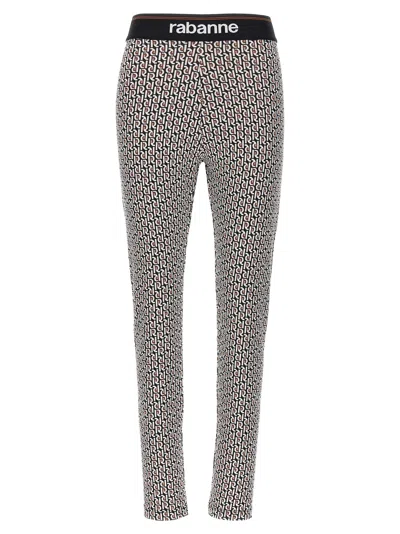 Rabanne Bodyline Monogram-jacquard Leggings