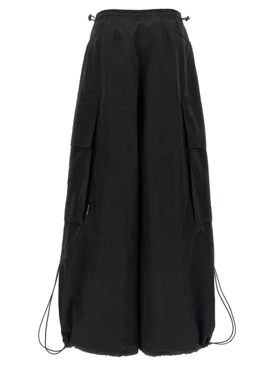 Palm Angels Wide-leg Nylon Parachute Pants With Adjustable Cuffs