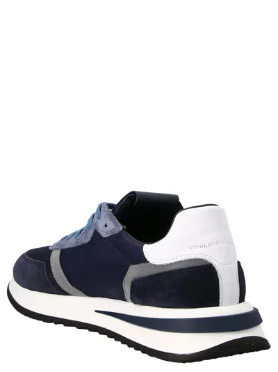 Philippe Model Panelled Crest-motif Sneakers