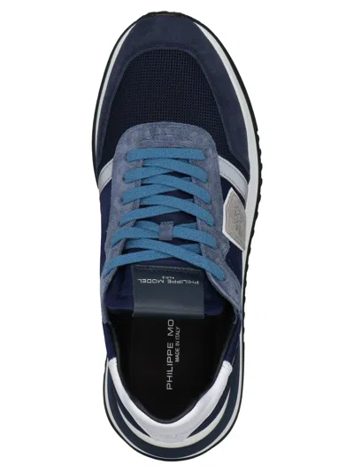 Philippe Model Panelled Crest-motif Sneakers