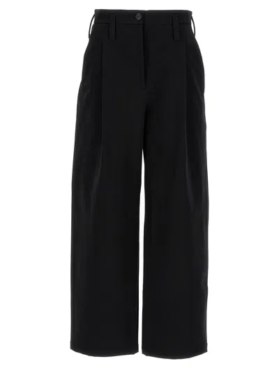 Philosophy Wide Leg Trousers With Cuffed Hem