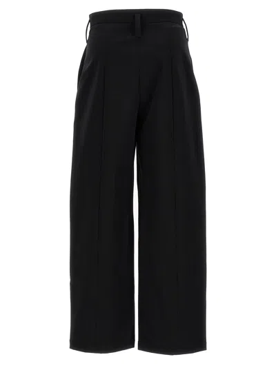 Philosophy Wide Leg Trousers With Cuffed Hem